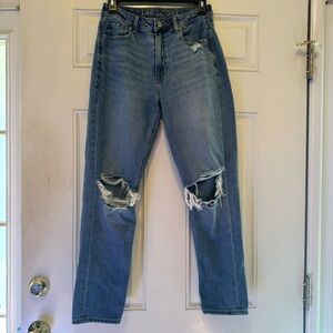 American Eagle Distressed Mom Jeans